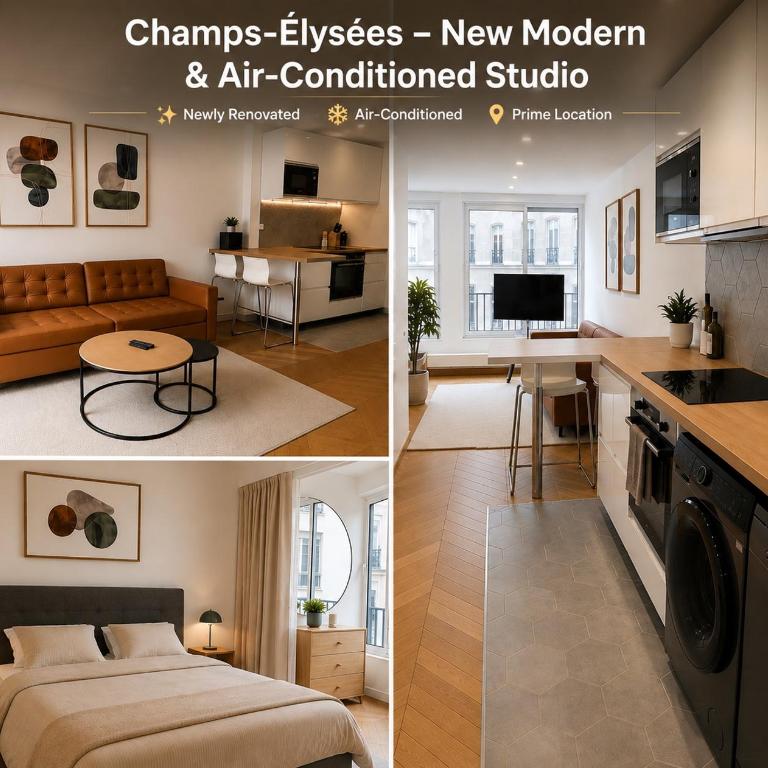 Champs Elysees - New Modern Air Conditioned Studio - Appartement 1 Chambre - 2