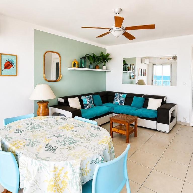 Palhawai - Sable doré et bleu infini - Appartement 2 Chambres avec Terrasse et Vue sur la Mer - 7