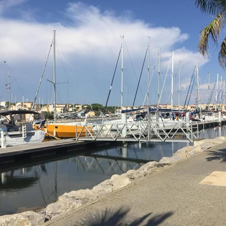 Studio cabine loggia piscine gruissan port - Apartment mit 1 Schlafzimmer - 8