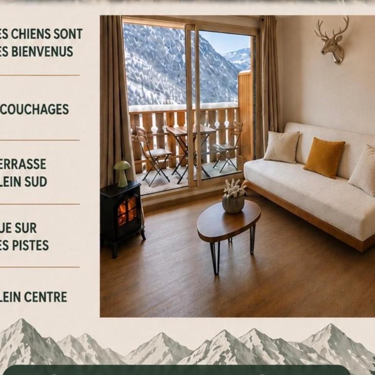 Apart'hôtel 2 chambres pour 6 personnes centre et cœur station, Confort 4 étoiles - Appartement 2 Chambres - 1