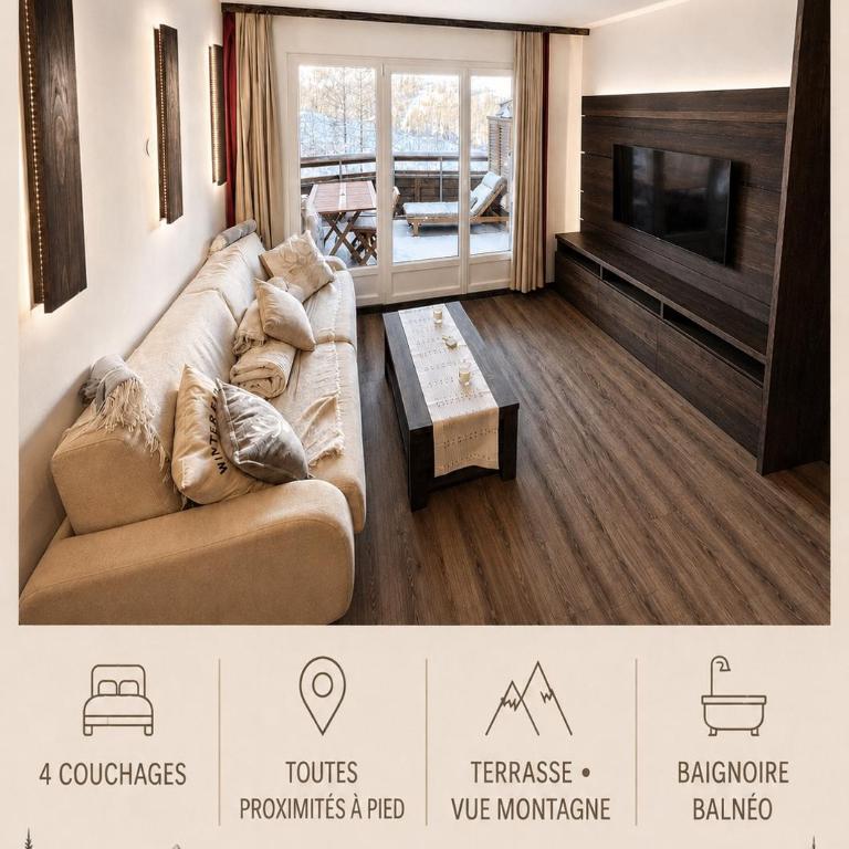 Luxueux appartement avec jacuzzi, pour 4 personnes, vue incroyable immense terrasse - Apartment mit 1 Schlafzimmer - 1