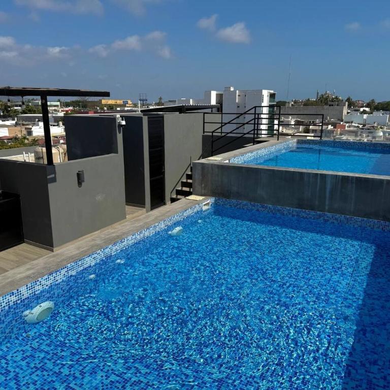 Cerca de la Playa con Alberca en Roof By GPSRenta - Apartment - 28