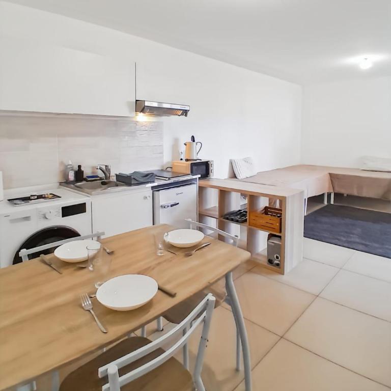 L'Escale 29 - T2 balcon, proche gare & Genève - Appartement 1 Chambre - 4