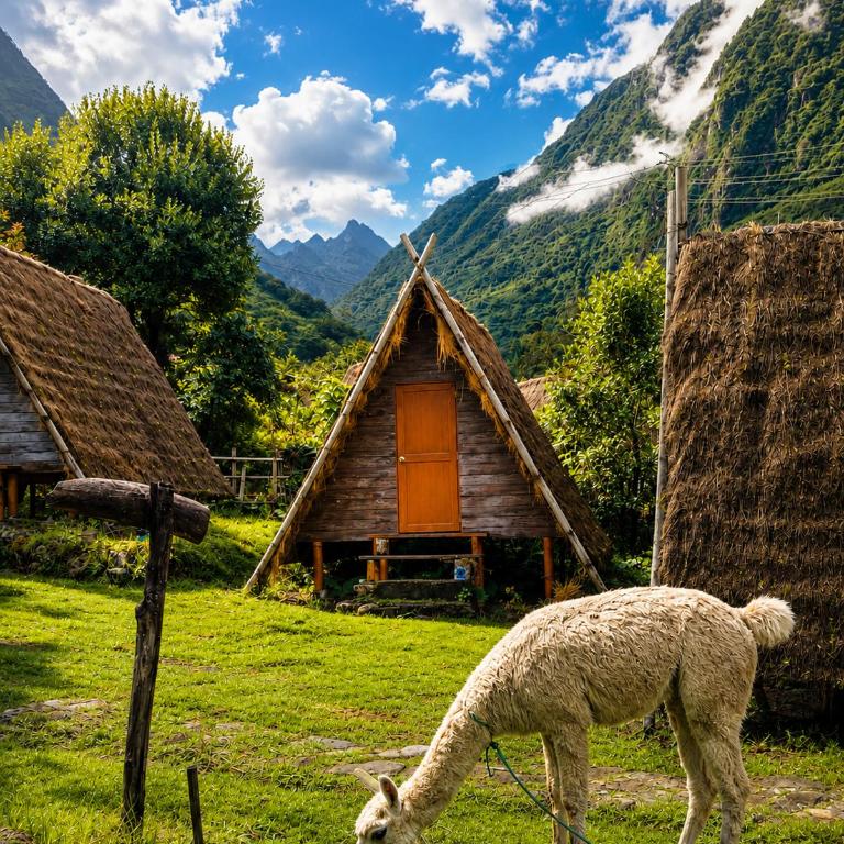 Llama Wasi Andean Cabins Chaullay - Twin Room with Shared Bathroom - 1