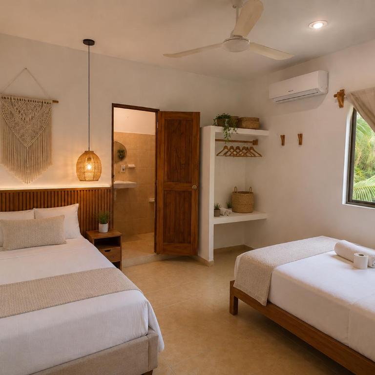 Hotel Holbox Centro - Habitación Cuádruple Confort - 3