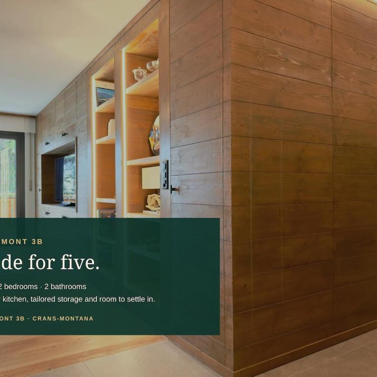 Richemont 3B - Golf or Ski 8 min walk - High Standing - Garage - Apartment mit 2 Schlafzimmern - 5