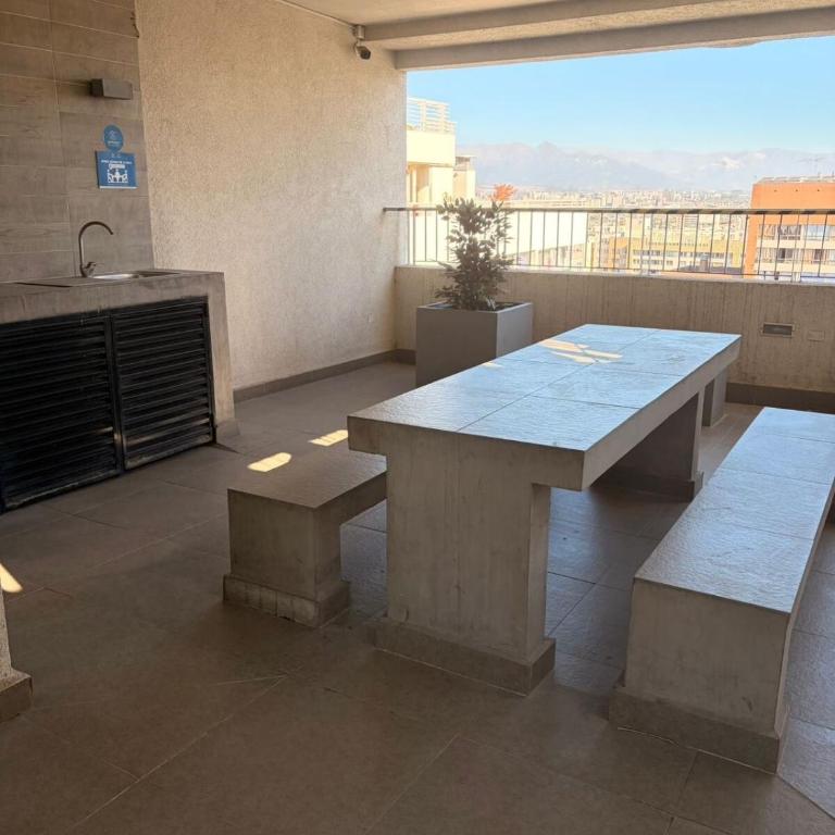 Great View 2BR2BA AC Pool Metro U Chile 1y3 - Two-Bedroom Apartment - 13
