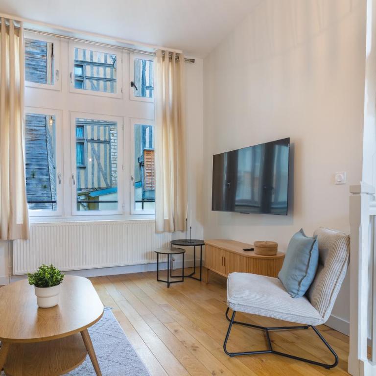 CR3, Duplex climatisé et confortable en hypercentre de Troyes, maison à colombage - Appartamento con 2 Camere da Letto - 1
