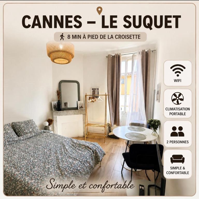 Le Clémenceau - studio au cœur de cannes - Appartement 1 Chambre - 1