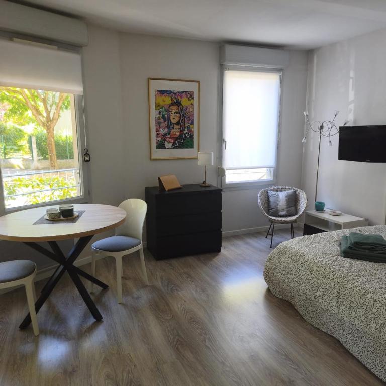 Élégance&Cosy Studio et parking Proximité Gare Part Dieu - Appartement 1 Chambre - 7