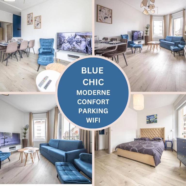 BLUE CHIC EXPÉRIENCE - Moderne & Confort - WIFI ET PARKING - Familles Bienvenues - Elite Premium Properties Services - Apartment mit 2 Schlafzimmern - 1