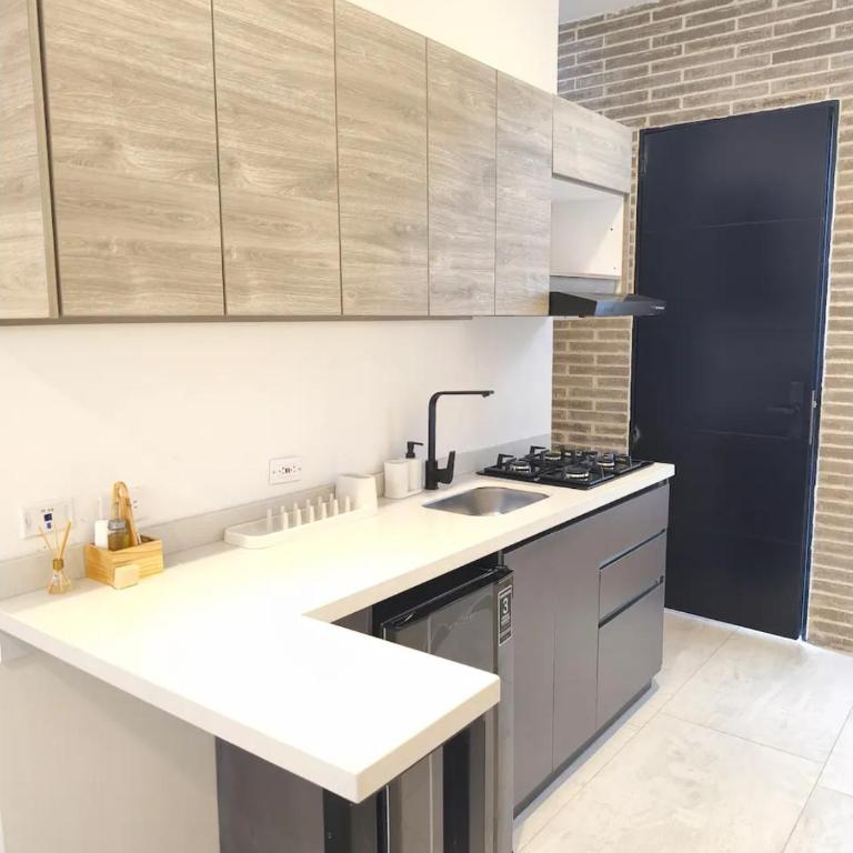Apartaestudio equipado con acceso autónomo 06 - One-Bedroom Apartment - 11
