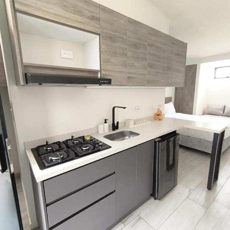 Apartaestudio equipado con acceso autónomo 06 - One-Bedroom Apartment - 1