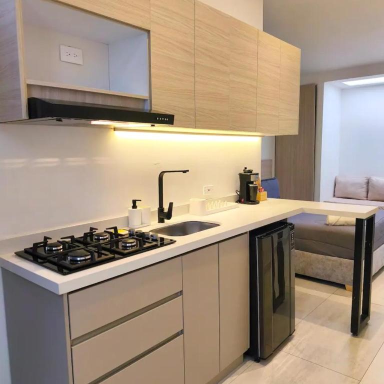 Apartaestudio equipado con acceso autónomo 06 - One-Bedroom Apartment - 4