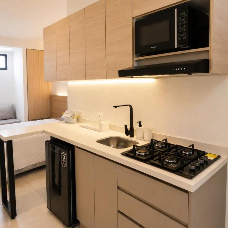 Apartaestudio equipado con acceso autónomo 06 - One-Bedroom Apartment - 11
