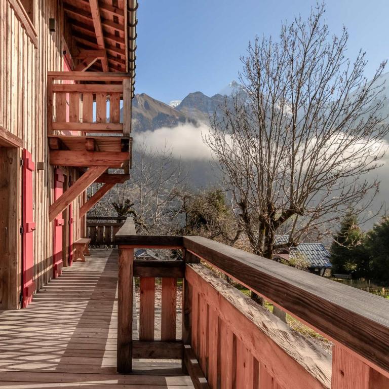 Chalet rénové pour 10 pers., St-Gervais, balcon, parking - FR-1-663-54 - Appartamento - 12