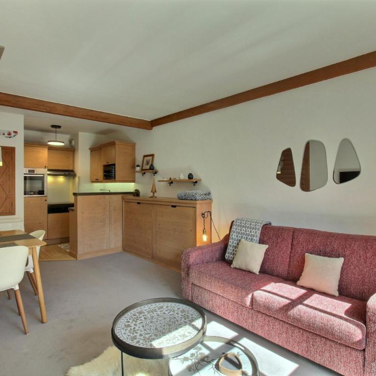 Arc 1950, Appartement 1 chambre, 05 pers, Vue Montagne, Sauna, Hammam, Jacuzzi, salle de fitness, Piscine extérieure chauffée - One-Bedroom Apartment with Balcony and Mountain View - 5