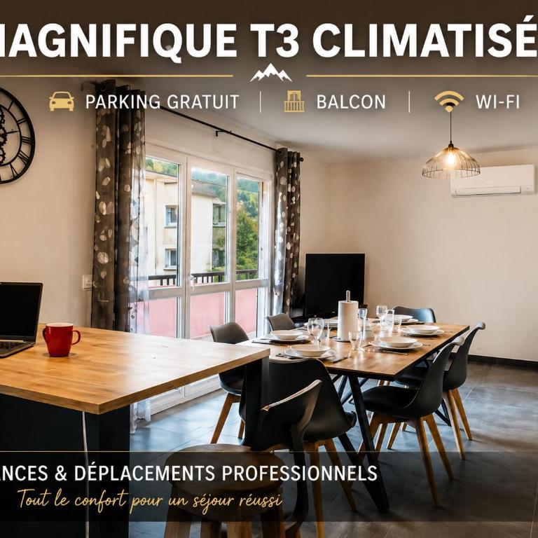 Appartement T3, spacieux, climatisé, cosy - Appartement 2 Chambres - 1