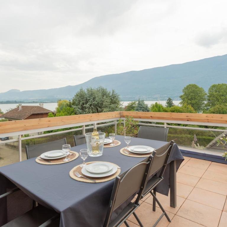 Duplex Vue Lac Bourget- Terrasse-Bord de la plage Lido - Apartment mit 3 Schlafzimmern - 12