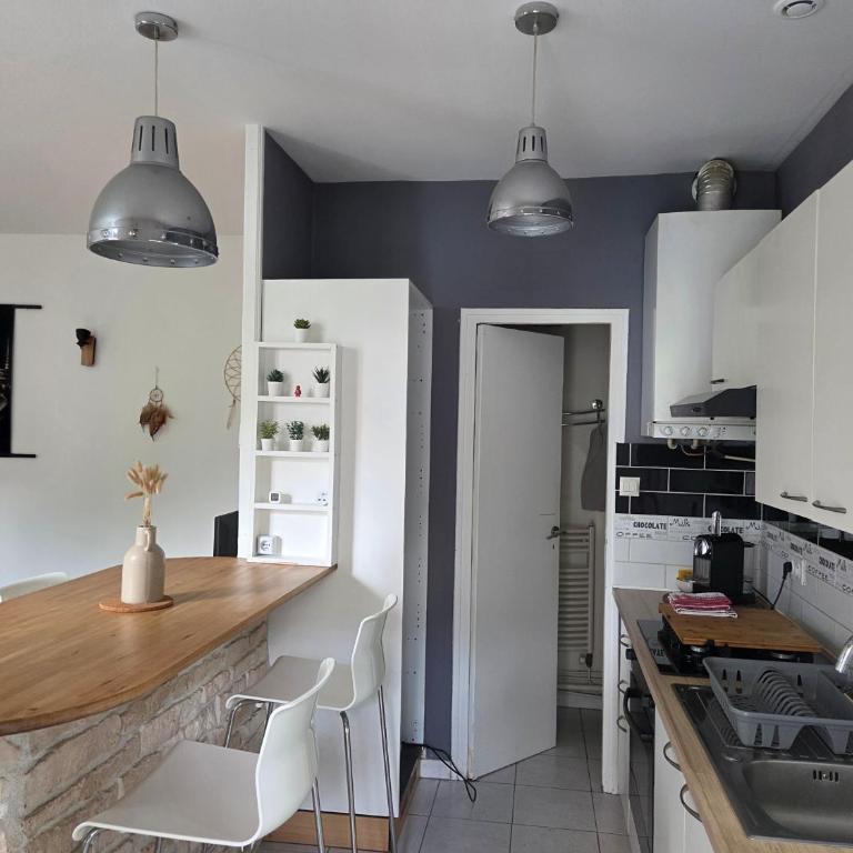 Appart T2 avec cour - Appartement 1 Chambre avec Terrasse - 9