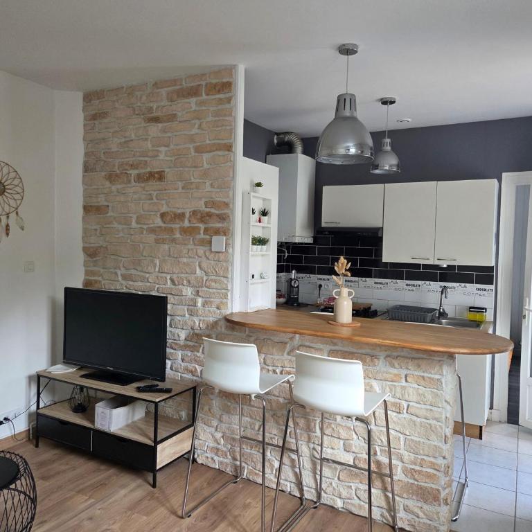 Appart T2 avec cour - Appartement 1 Chambre avec Terrasse - 1