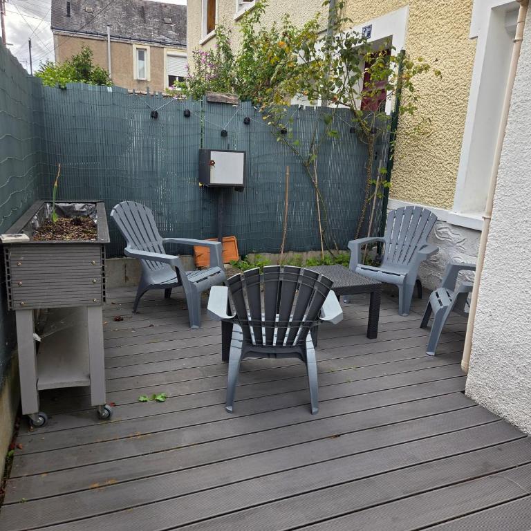 Appart T2 avec cour - Appartement 1 Chambre avec Terrasse - 14
