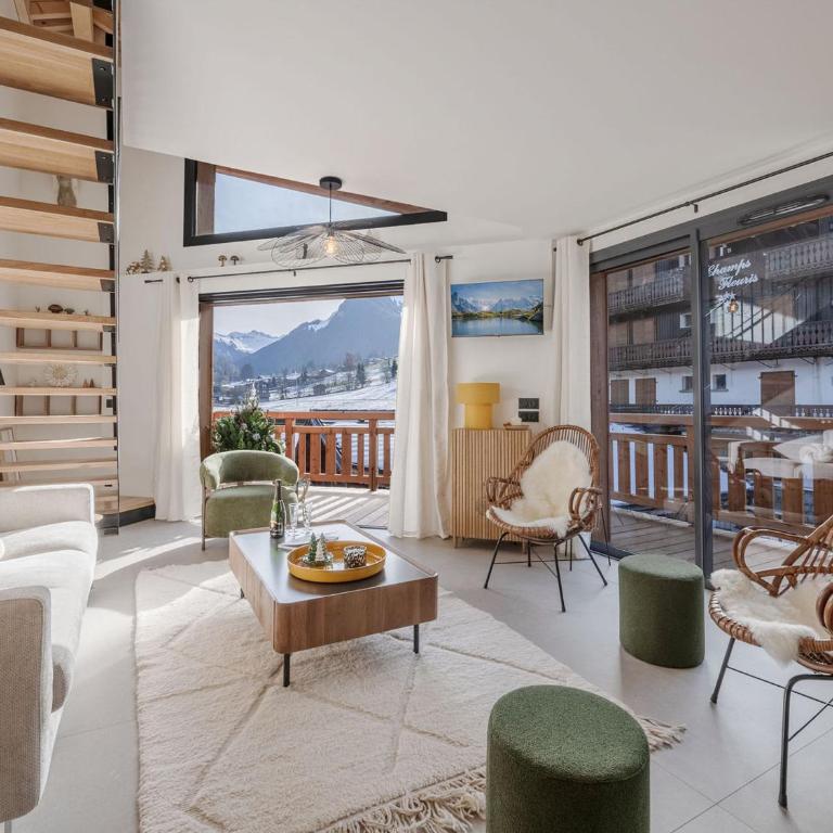 Morzine: Appartement moderne 8 pers, ski-in/ski-out, 72m², parking, wifi - FR-1-754-108 - Appartamento - 1