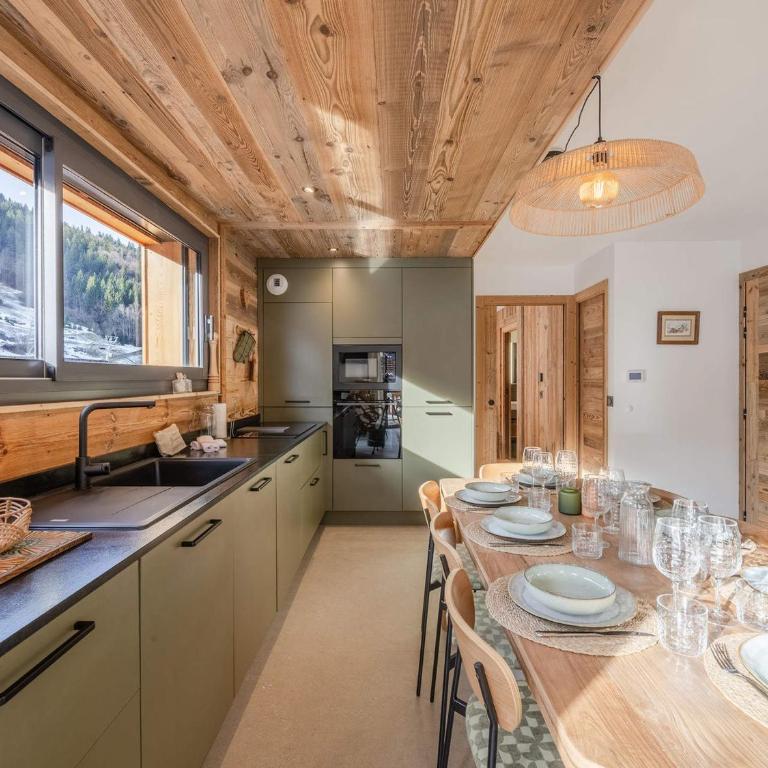 Morzine: Appartement moderne 8 pers, ski-in/ski-out, 72m², parking, wifi - FR-1-754-108 - Appartamento - 9