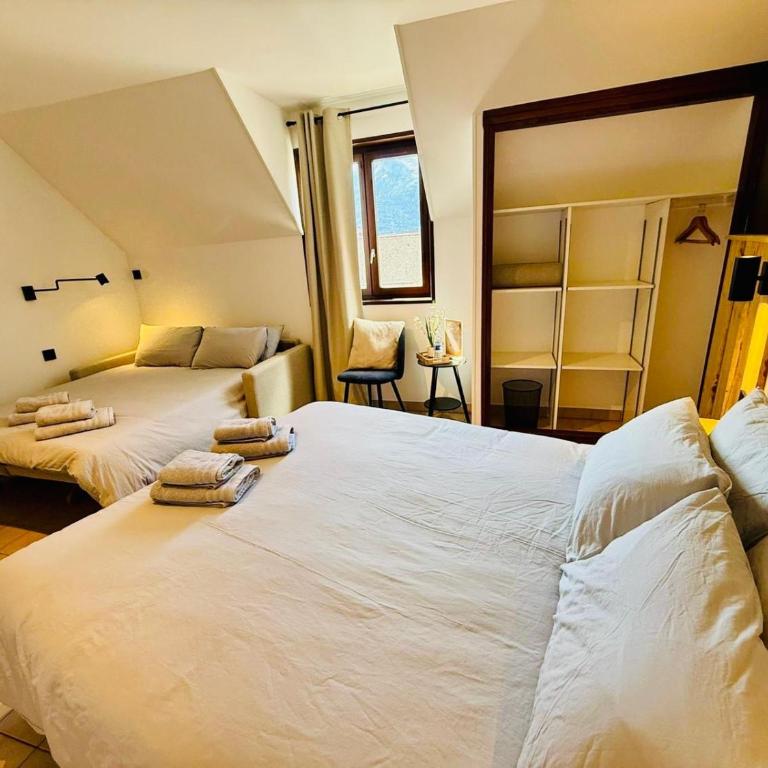 Hôtel le Tilleul - Chambre Familiale - Vue sur Montagne - 5
