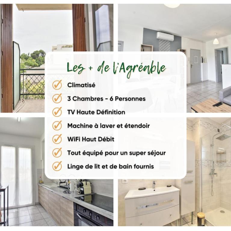 L'agréable appartement Proche parking et clim - Chambre Double Économique - 4