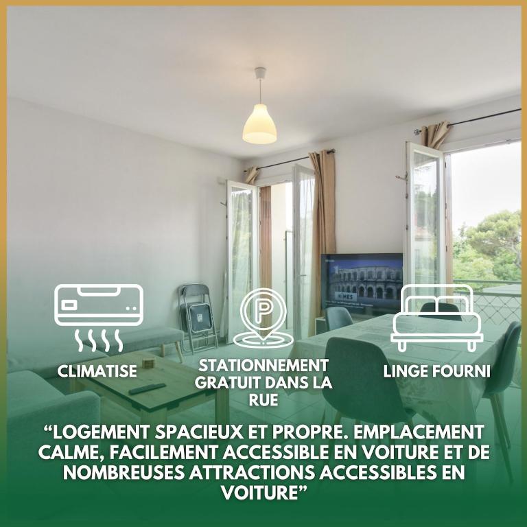 L'agréable appartement Proche parking et clim - Chambre Double Économique - 9