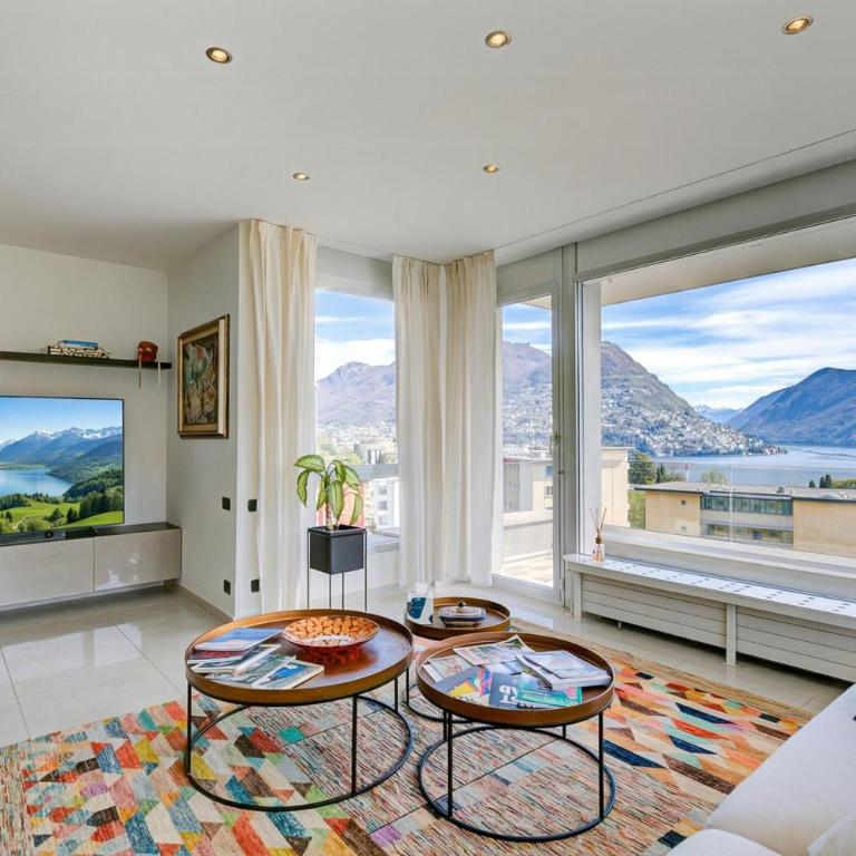 Panoramic Lugano Loft 8min walk to center - Happy Rentals - Appartamento con Vista Lago - 1