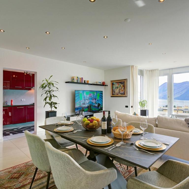 Panoramic Lugano Loft 8min walk to center - Happy Rentals - Appartamento con Vista Lago - 2