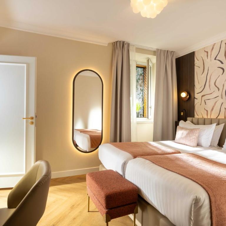 Best Western Au Trocadéro - Chambre Lits Jumeaux Confort avec Barres d’Appui - Accessible aux Personnes à Mobilité Réduite - 1