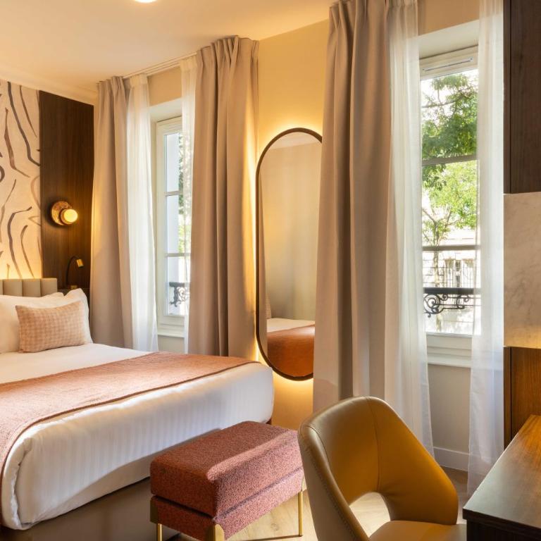 Best Western Au Trocadéro - Chambre Double Confort - Accessible aux Personnes à Mobilité Réduite - Non-Fumeurs - 5