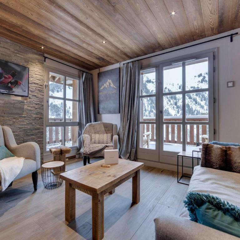 Appartement skis aux pieds Arc 1950 avec Wi-Fi et bien-être - Three-Bedroom Apartment - 16
