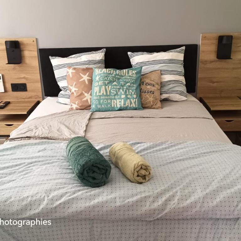 Chambre climatisée indépendante 300m mer - Apartamento de 1 dormitorio - 10