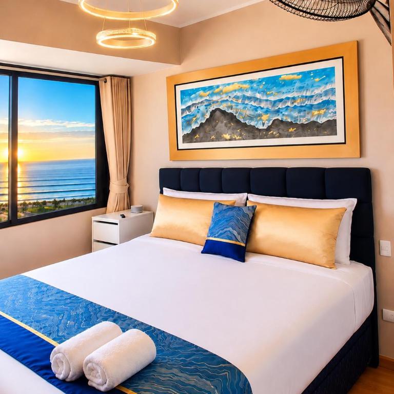 Oceanfront 3BR Apartment 15 Minutes to the Airport, Fast WiFi, Pool, Gym, Sauna and Free Parking - Three-Bedroom Apartment - 66