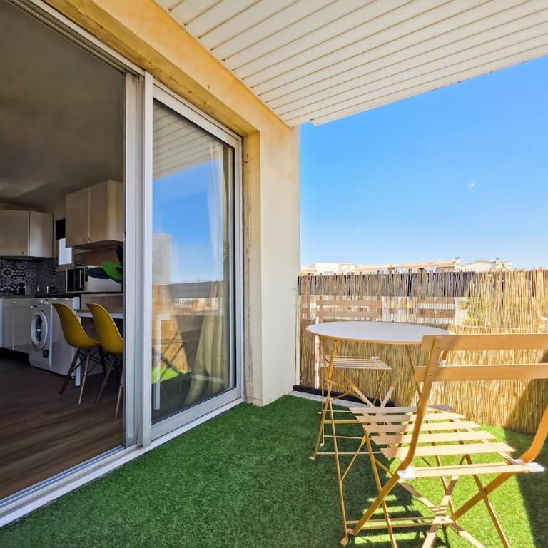 Île des Pêcheurs Studio Piscine, tennis et plage - Apartamento de 1 dormitorio - 4