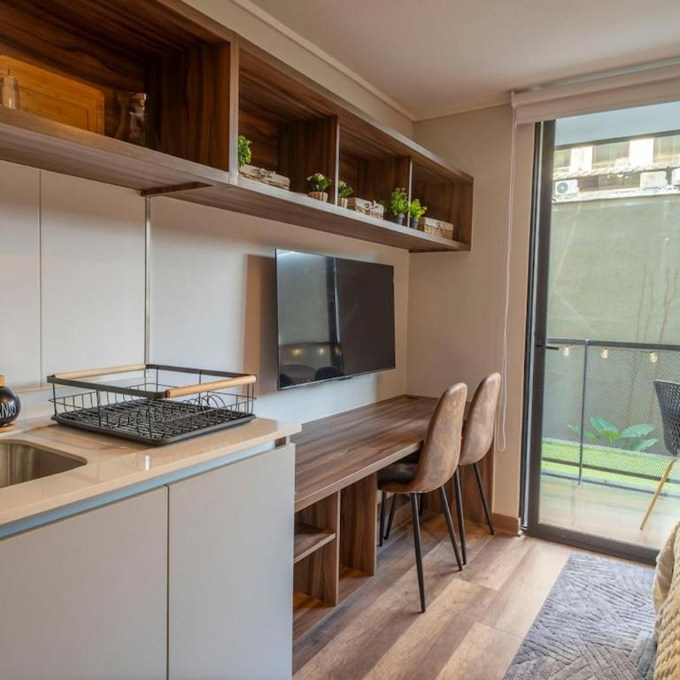 Moderno Estudio a pocos pasos del metro y del Mall Plaza Vespucio - Apartamento de 1 dormitorio - 5