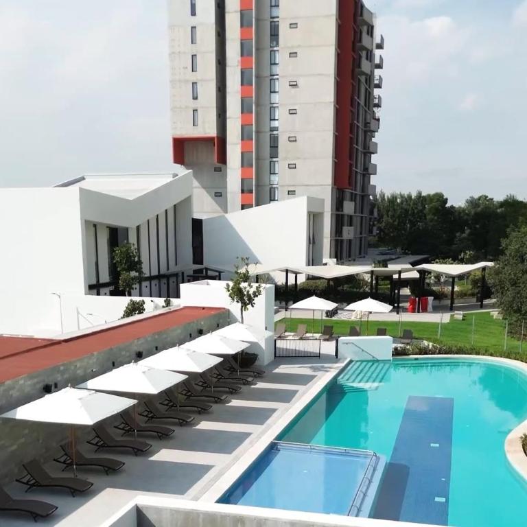 Alojamiento A/C, GYM, Cafetería | Auditorio Telmex - Apartamento con vistas a la ciudad - 2
