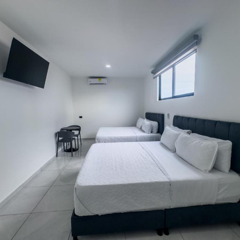 Hotel Casa Camoa - Habitación Doble con baño privado - 2 camas - 2
