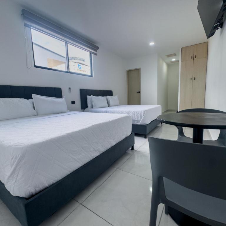 Hotel Casa Camoa - Habitación Doble con baño privado - 2 camas - 1