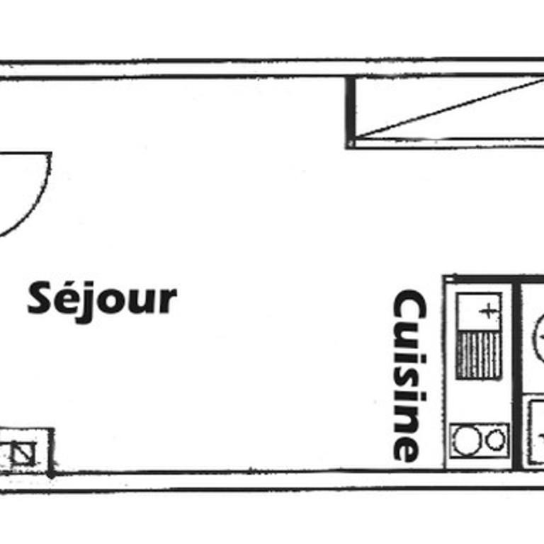 Studio Cabine Sud 3 Pers. aux Saisies - Studio - 4