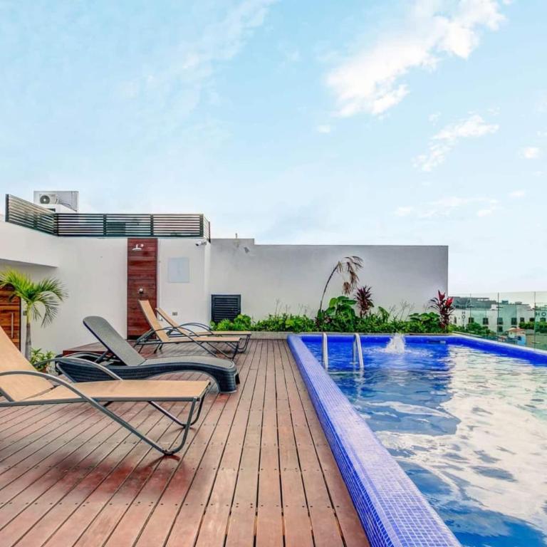 2Br Retreat W Rooftop Pool & Bbq - Appartement 2 Chambres avec Balcon - 1