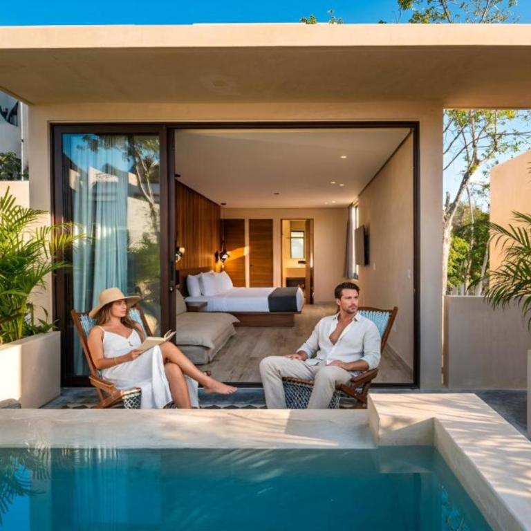 Collection O Faisano Boutique Luxury Hotel, Tulum Beach - Deluxe Queen With Patio And Mini Pool - 2
