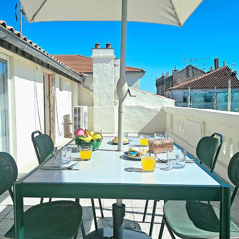 Centre ville, terrasse vue sur les toits, wifi & clim - Appartement 2 Chambres - 38