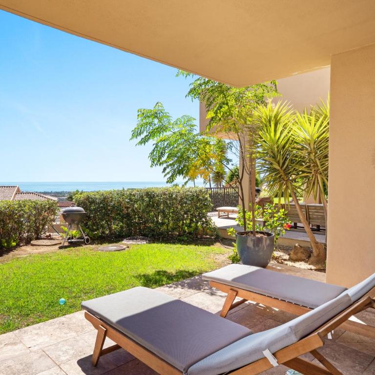 Sea View Pool & Terrace 3BR in Benahavís Hills - Apartment mit 3 Schlafzimmern und Meerblick - 2
