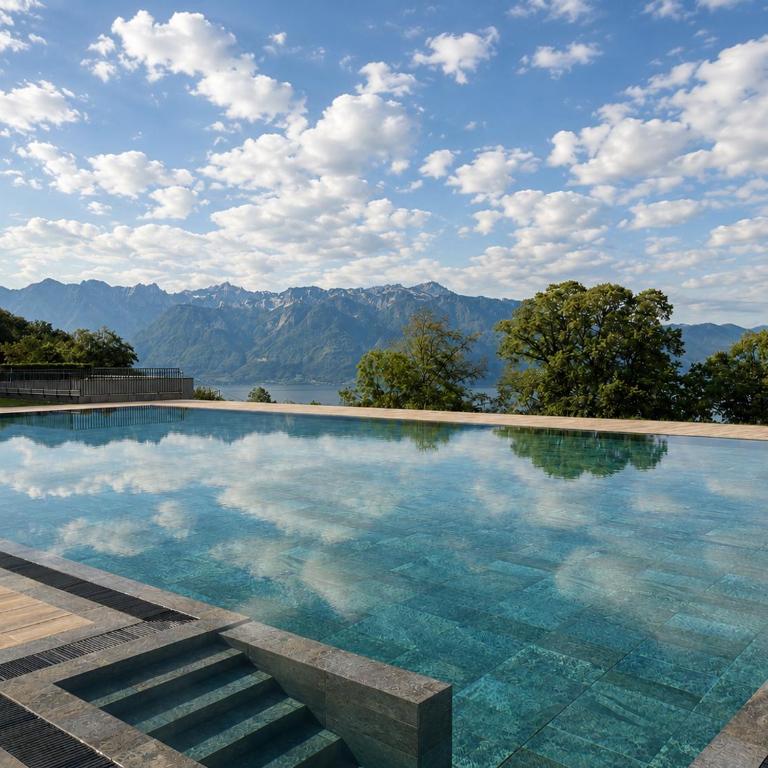Flat with view of Lake Léman & swimming pool - Appartement 2 Chambres - 1