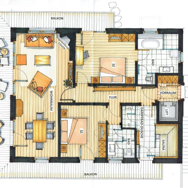 Relais & Châteaux Hotel Tennerhof - Two-Bedroom Chalet - 4